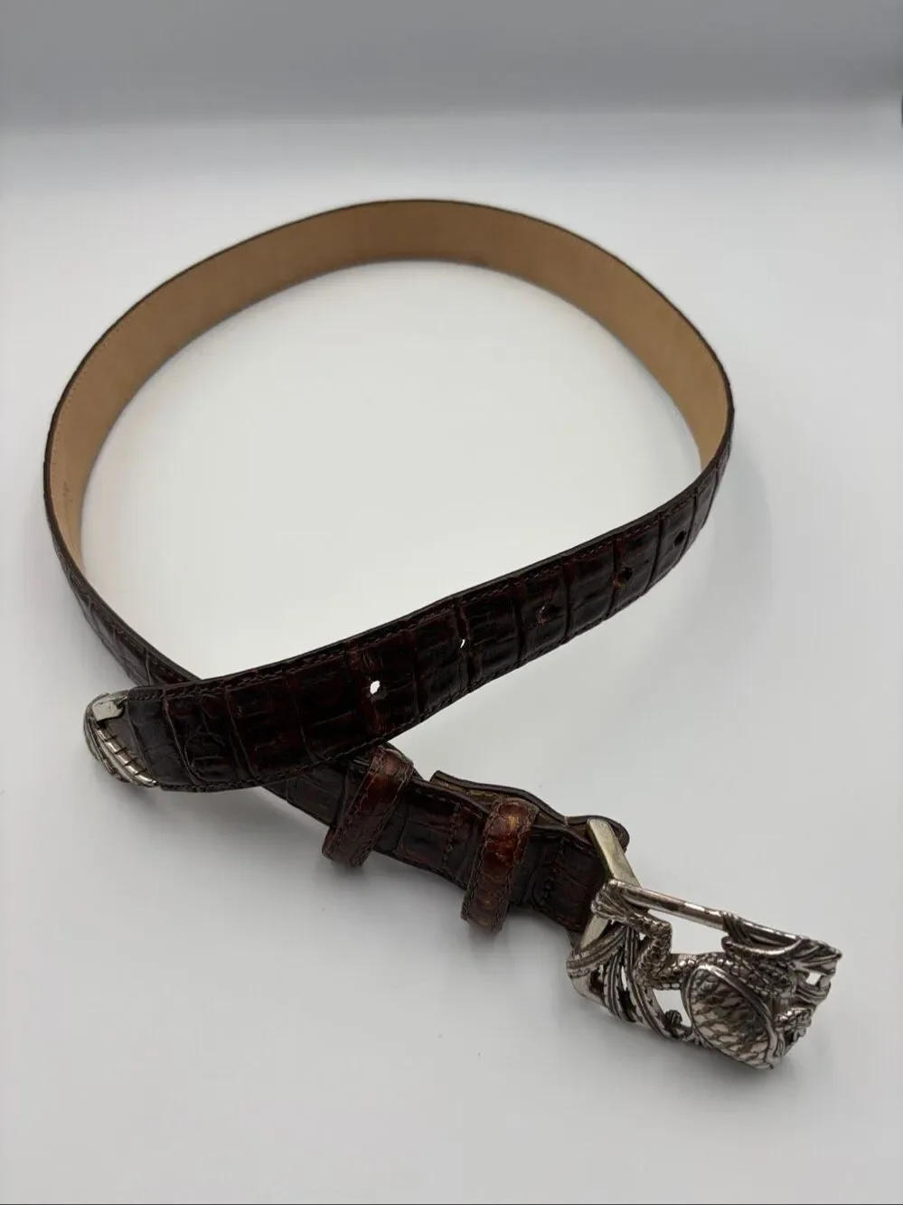Brighton brown croc